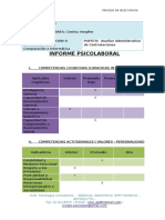 Ejemplo de Informe Psicolaboral