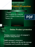 Online Product Promotion: Concept Site Categories For Promotion Types of Online Product Promotion Banner Ads