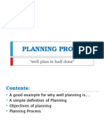 Planning Process: "Well Plan Is Half Done"