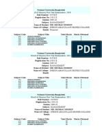 Result of Honours First Year Examination - 2010: 6225 100 D 6232 100 D 6243 100 D 6252 100 F 6263 100 F 6375 100 F