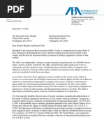 ABA Ltr on Saudi Arms Transfers 9-14-16