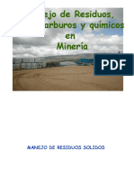 Manejo de Residuos Solidos, Hidrocarburos y Quimicos en Mina