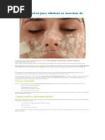 Cremes Caseiros Para Eliminar as Manchas Do Rosto