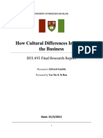How Cultural Differences Influence The Business