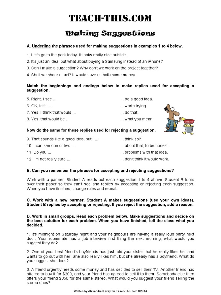 Making Suggestions | PDF