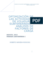 Optimización de Las Actividades de Voladuras Subterráneas