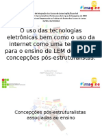 O uso das tecnologias no ensino de LEM.