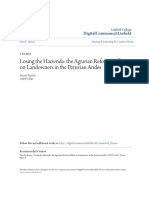 Fajardo (2013) Losing the Hacienda - Effect of AR in Landowners in Peru