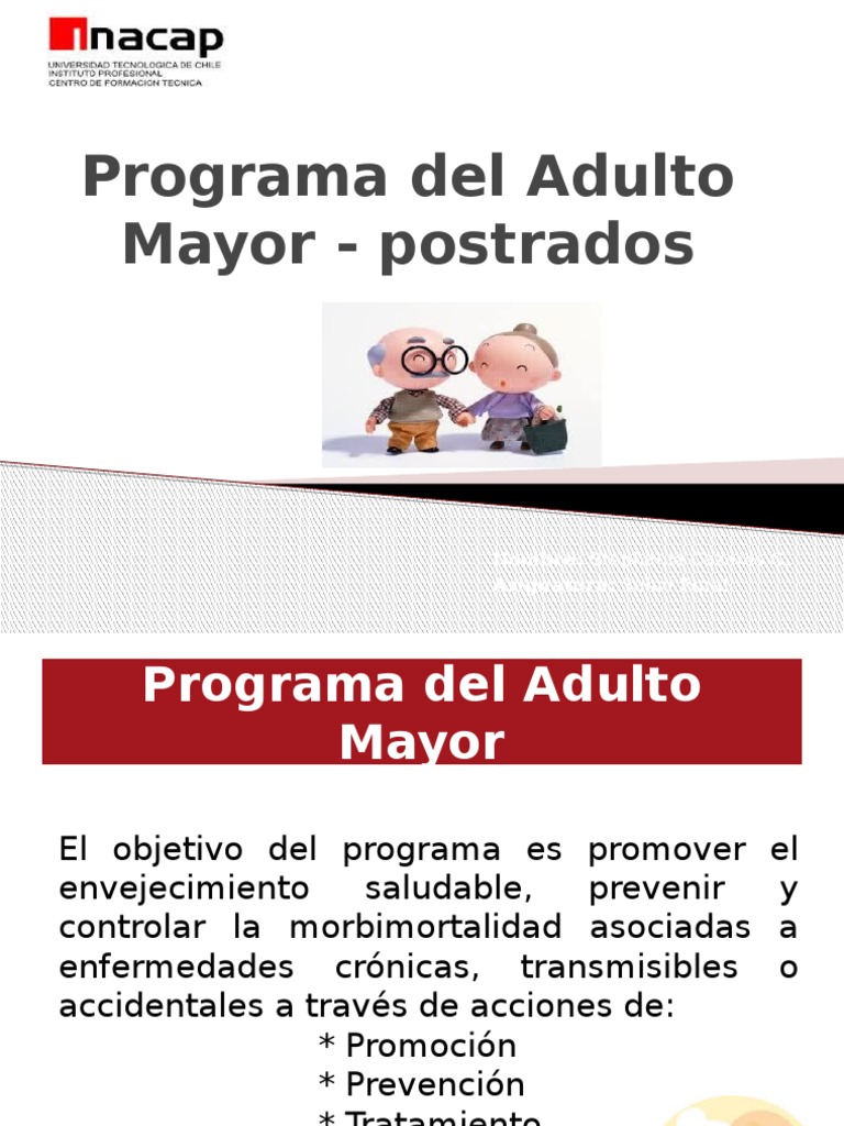 Programa de Salud para Adultos Mayores | PDF | Adultos | Depresión ...