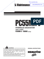 Komatsu PC55MR-3 Operators Manual