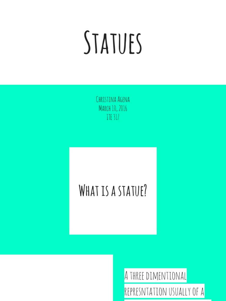 Understanding Statues: Key Features | PDF