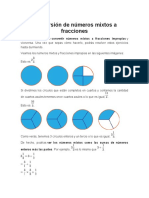 Conversión de Números Mixtos A Fracciones