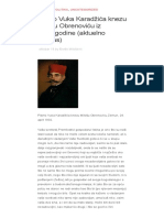 Pismo Vuka Karadžića Knezu Milošu Obrenoviću Iz 1832