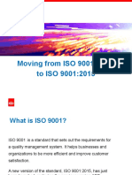 Moving From ISO 9001:2008 To ISO 9001:2015