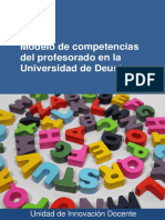 Modelo de Competencias Del Profesorado en La Universidad de Deusto.