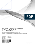 Manual Lavarropas LG F1370TD-Spanish
