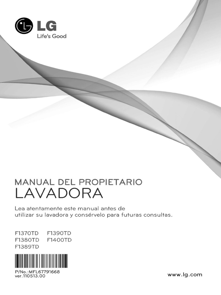 Lavarropas F1370TD-Spanish | PDF