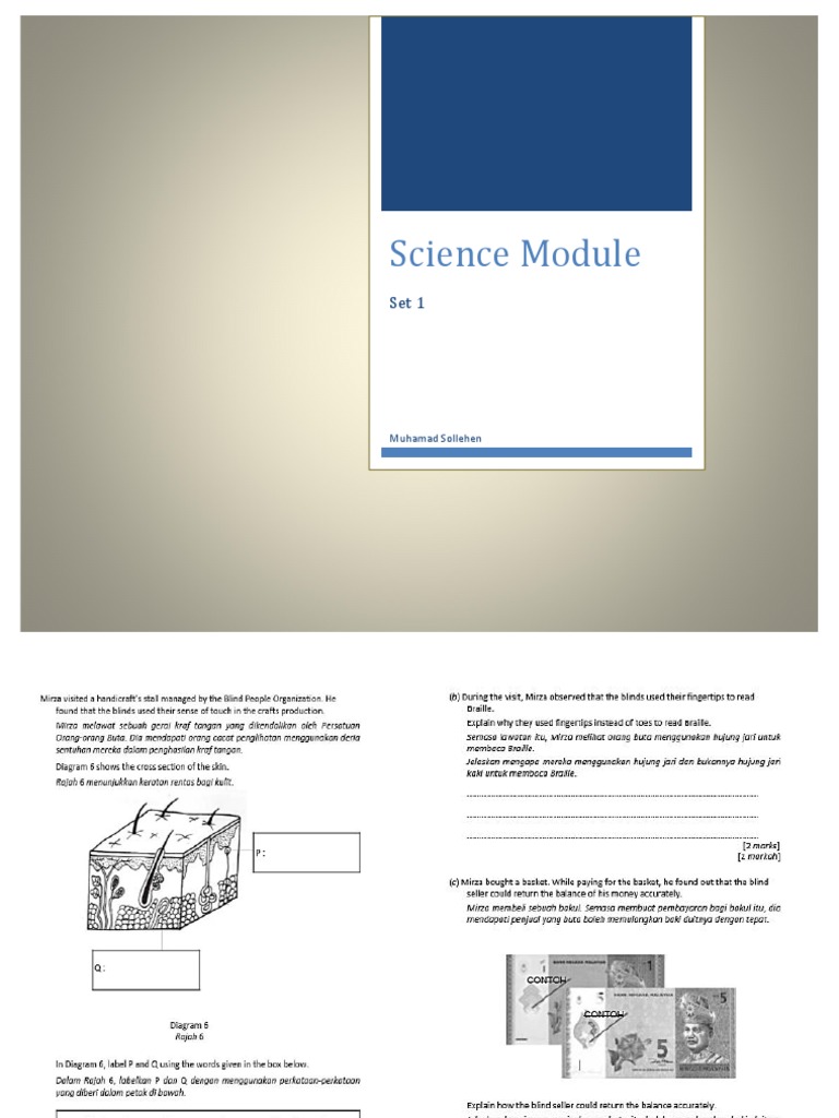 Science Module Set 1 | PDF | Science & Mathematics