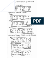 Nuclear Fusion Equations