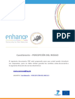 Spanish Questionnaire- Cuestionario Per Cepci n Del Riesgo Proyecto Enhance