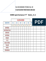 Boleta de Calificaciones