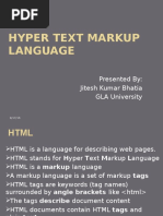 Hyper Text Markup Language