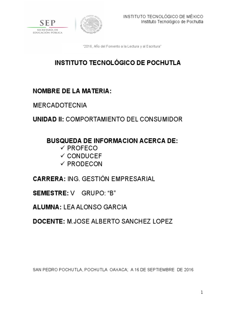 Profeco y Condusef: Funciones y Diferencias | PDF | Gobierno | Economias