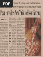 ET Pizza Hut Gives New Twist to Kissan Ketchup Tcm1255 434990