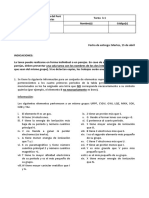 Chemistry 1 pucp chapter 3 first homework