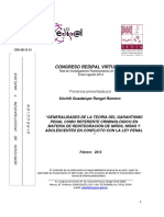 "Generalidades de La Teoría Del Garantismo Penal Como Referente Criminológico en Materia de Reintegración de Niños, Niñas y Adolescentes en Conflicto Con La Ley Penal