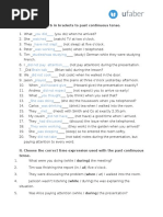 Day2 - Past - Continuous - Home - Assignment - To BE DISCUSSED