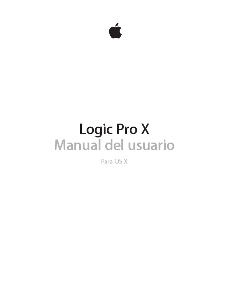 Logic Pro X Manual PDF Apple Inc. Mac OS