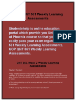 QNT 561 Weekly Learning Assessments - Studentehelp