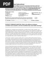 Harness Circle Socractic Seminar - Correlation