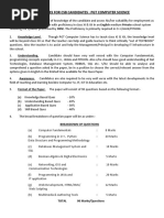 Guidelines For CSB PGT Computer Science