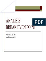 Analisis Break Even Point