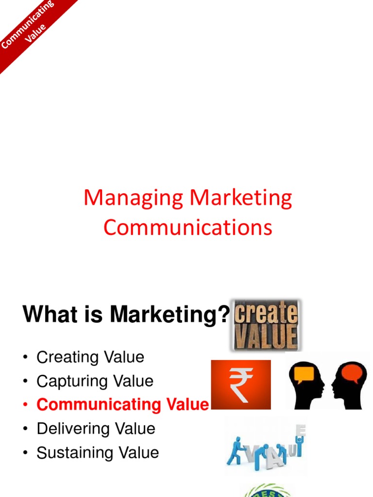 Communicating Value-IMP SLIDES | PDF | Promotion (Marketing) | Advertising