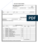 Genset Work Order Form (New) - 2