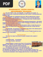 Sevabharathi Gandhi Hospital Activity Brouchure