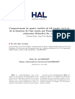 Fusari UmComportement de Quatre Vari Et Es de BL e Tendre Vis-'A-Vis de La Fusariose de L' Epi Caus Ee Par Fusarium Roseum Var. Culmorum (Schwabe) Sn. Et H