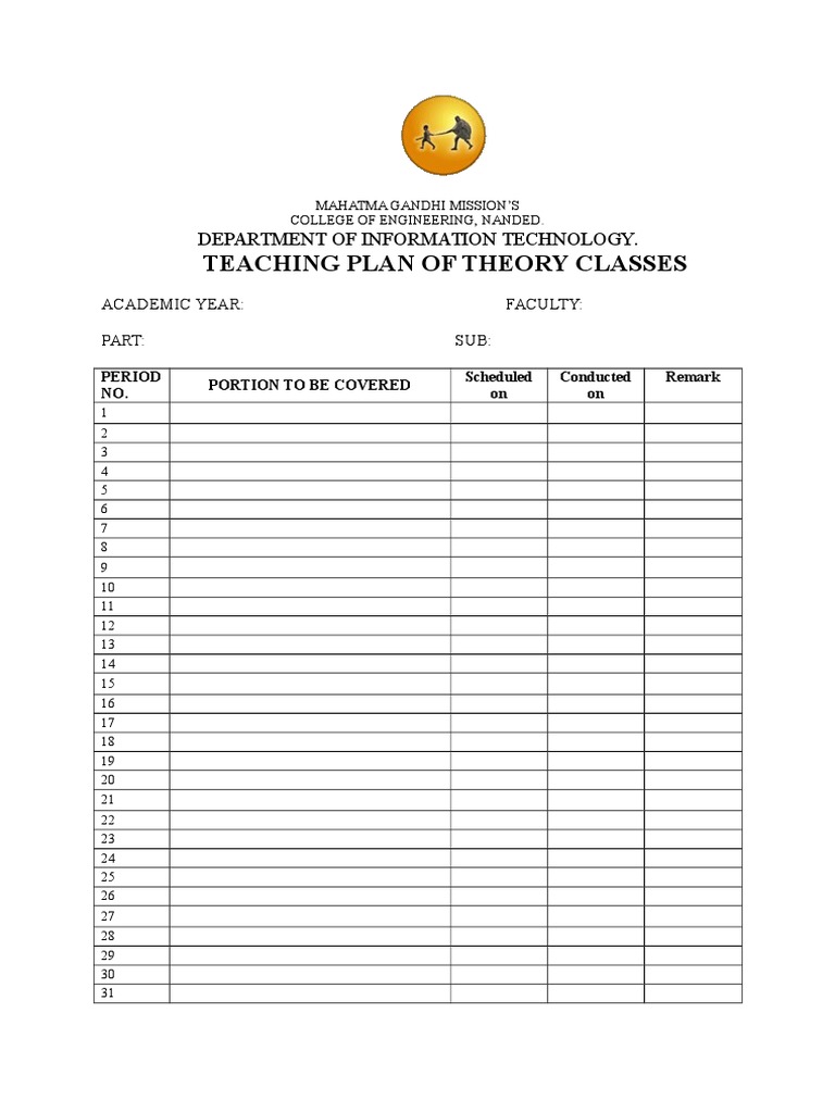 Sample Teaching Plan PDF