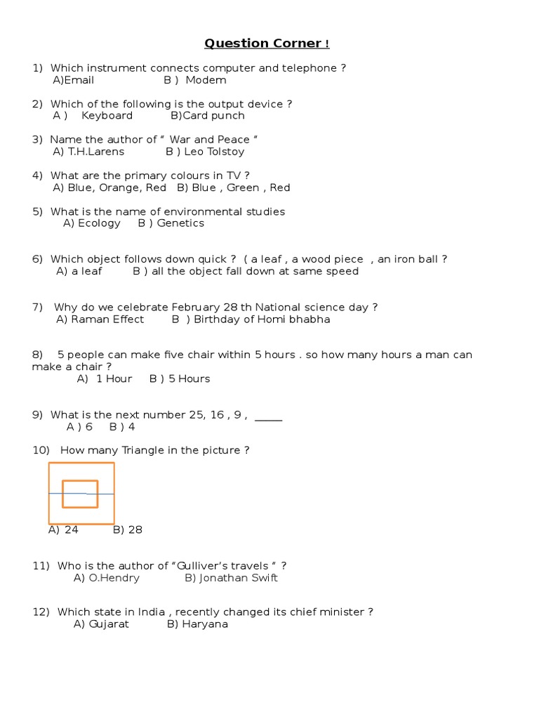 Quiz Questions and Answers Guide | PDF | Young Adult