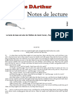 "Le Morte DArthur": Notes de Lecture Volet 151