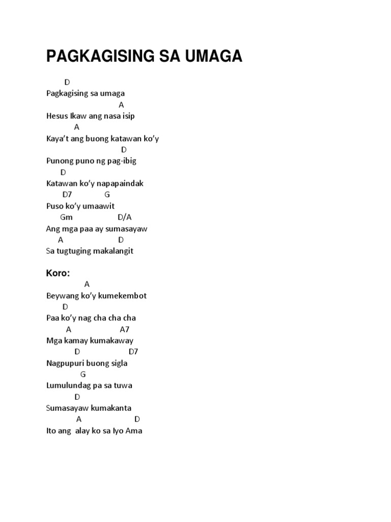 Pagkagising Sa Umaga | PDF