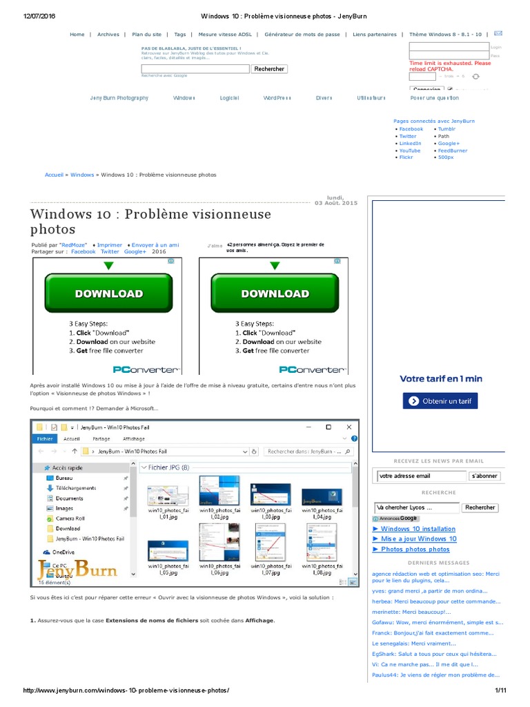 Windows 10 Probleme Visionneuse Photos Jenyburn Windows 10