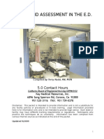 5.0 Hours 2009 Triage and Assessment in The ED Self Study