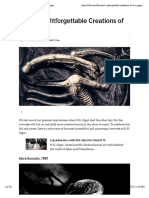 Preview of "The Most Unforgettable Creations of H. R. Giger" PDF