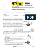 Bunsen Burner Basics: Publication No. 10512