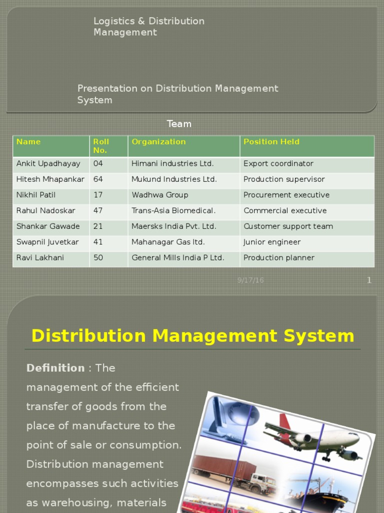 Distribution Management Overview | PDF | Distribution (Business) | Retail