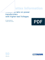 Tettex Information: Measuring Ratio On Power Transformers With Higher Test Voltages
